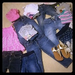 Clothes lot of Osh kosh, Levi, Cat &Jack & Tees